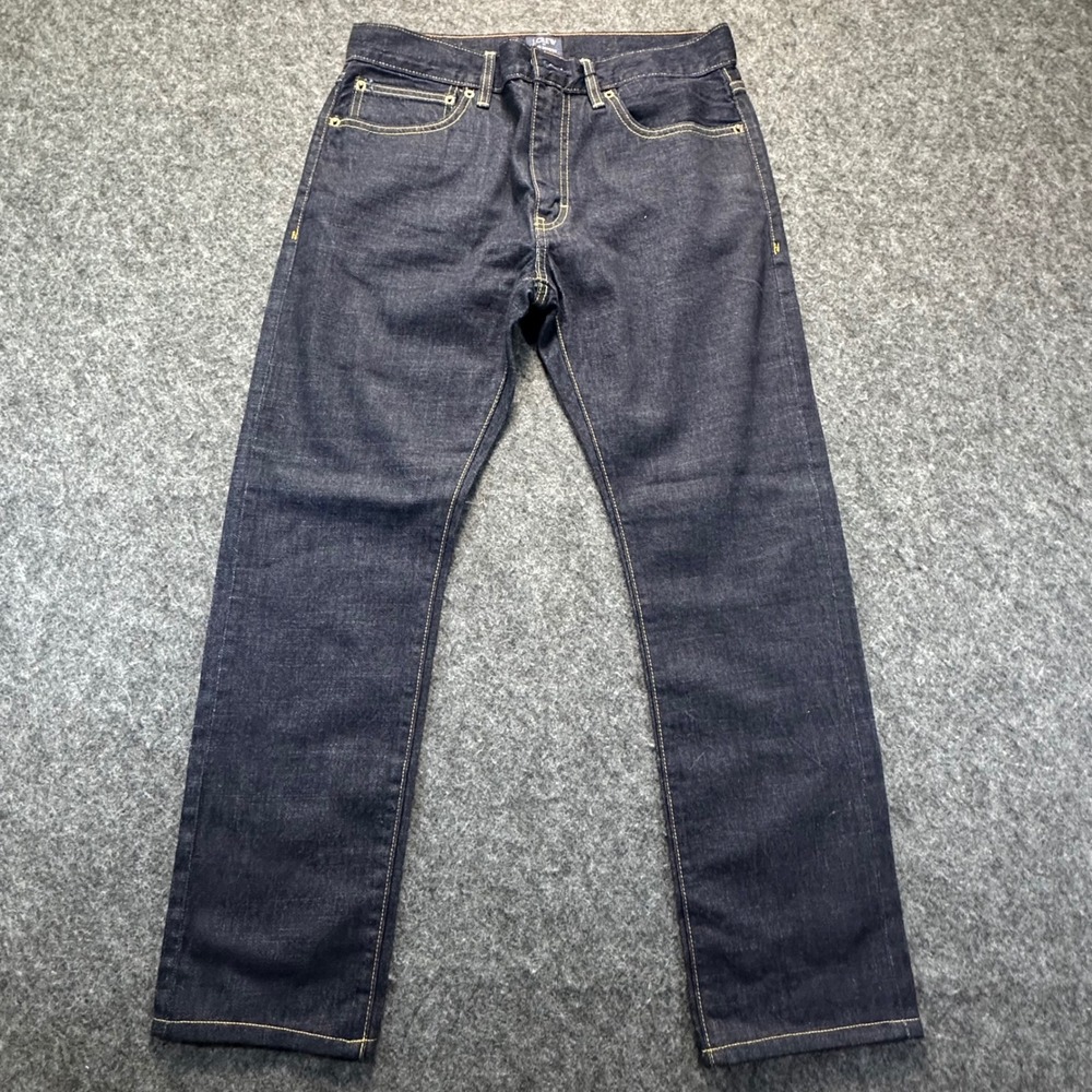 J.Crew Mens Blue The Driggs Selvedge Slim Fit Jeans 30x30